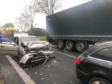 Wypadek na DK 92 w Bolewicach. Jedna osoba trafiła do szpitala. Utrudnienia w ruchu!