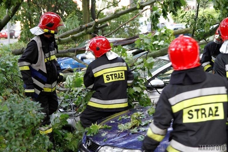 Kolejna noc z burzami na Opolszczyźnie. Ponad 60 interwencji strażaków