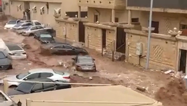 Powódź w mieście Dżedda (Dżudda) w Arabii Saudyjskiej.