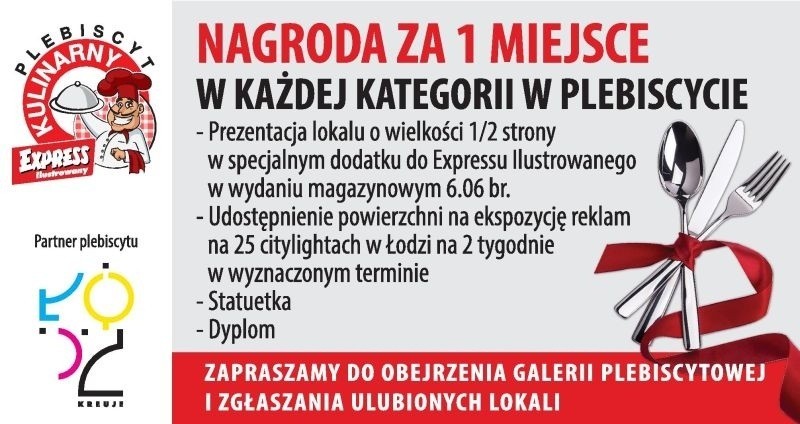 Łódzkie restauracje, lunch bary, kawiarnie... Wybierzcie najlepszych w Plebiscycie Kulinarnym