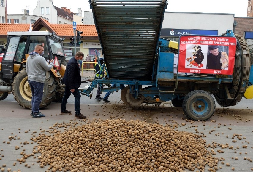 Protest rolników w Chojnicach