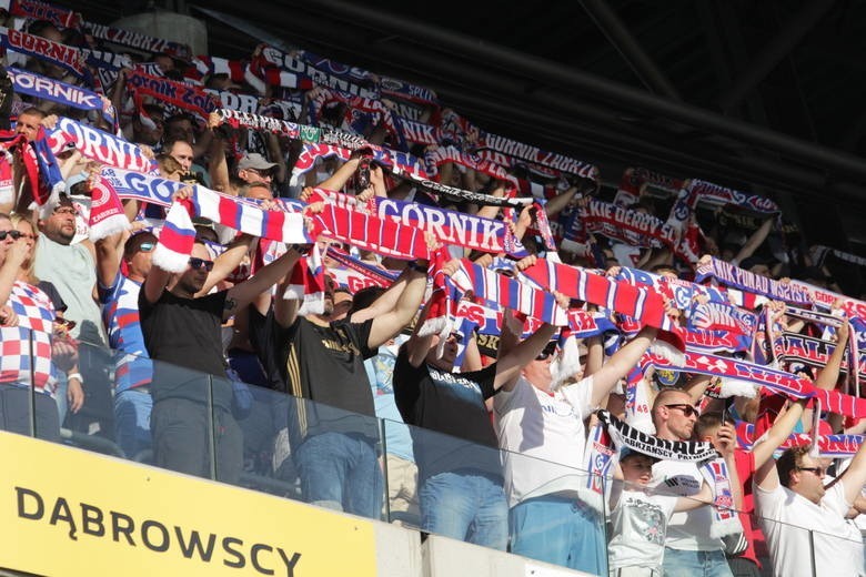 26.07.2019. Kibice na meczu Górnik Zabrze - Zagłębie Lubin....