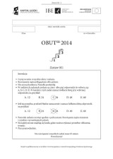 Test Trzecioklasisty OBUT 2014 Matematyka (ODPOWIEDZI, PYTANIA, ZADANIA, ARKUSZE)