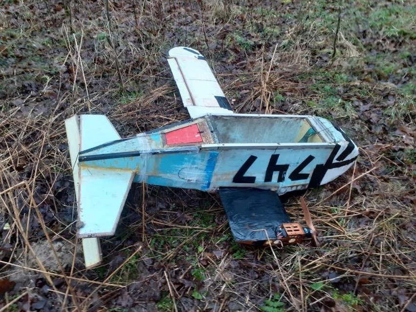Nadleśnictwo Chełm. Zdalnie sterowany samolot rozbił się na terenie Lasów Państowych