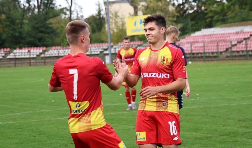 Jakub Konstantyn (z prawej) zdobył 3 gole dla Korony II...