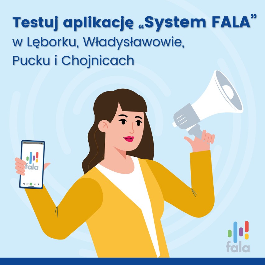 Aplikacja „System FALA” zwiększa zasięg. Testować można ją już w Lęborku, Pucku, Władysławowie i Chojnicach
