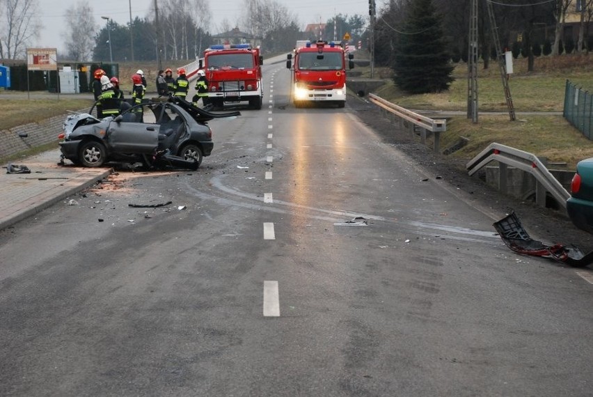 Dwie osoby ranne w wyniku wypadku na ul. Gagarina