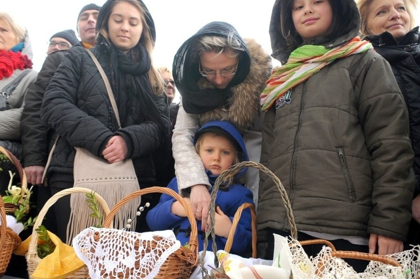 Święcenie pokarmów na Rynku Głównym w Krakowie