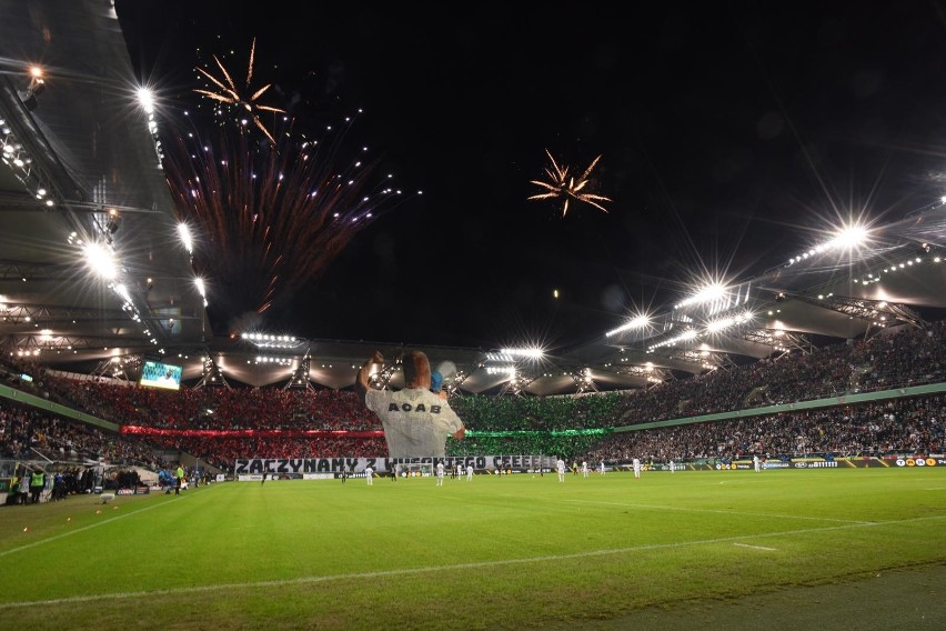 Oprawa na meczu Legia - Cracovia