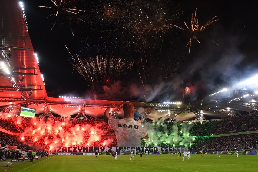 Oprawa na meczu Legia - Cracovia