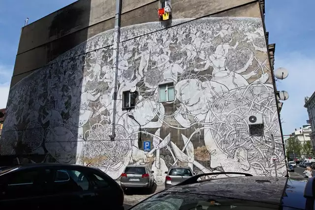 Tak wyglądał mural.