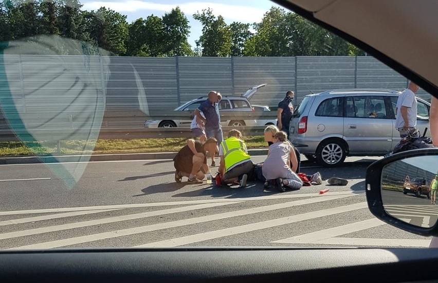 Wypadek na skrzyżowaniu ulic Sosabowskiego i Wasilkowskiej w...
