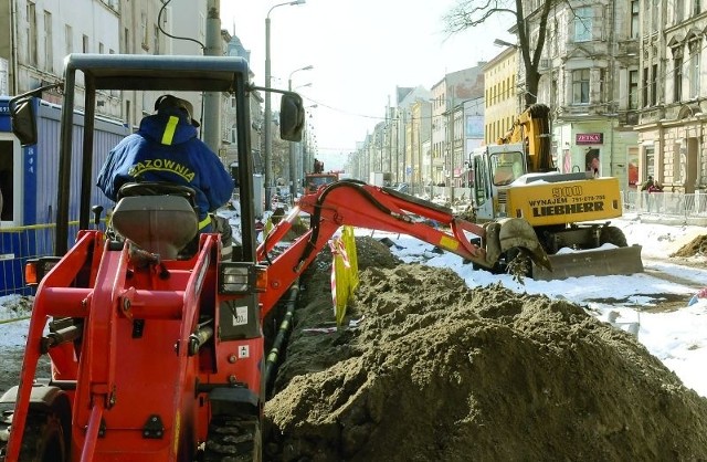 Raptowne ochłodzenie utrudnia roboty ziemne. Ale Gdańska ma być przejezdna terminowo