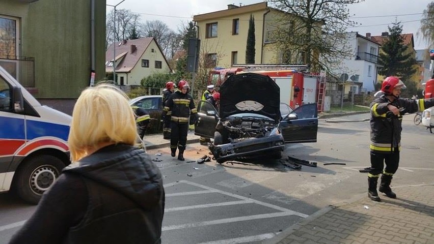 Wypadek na ul. Rogowej w Policach