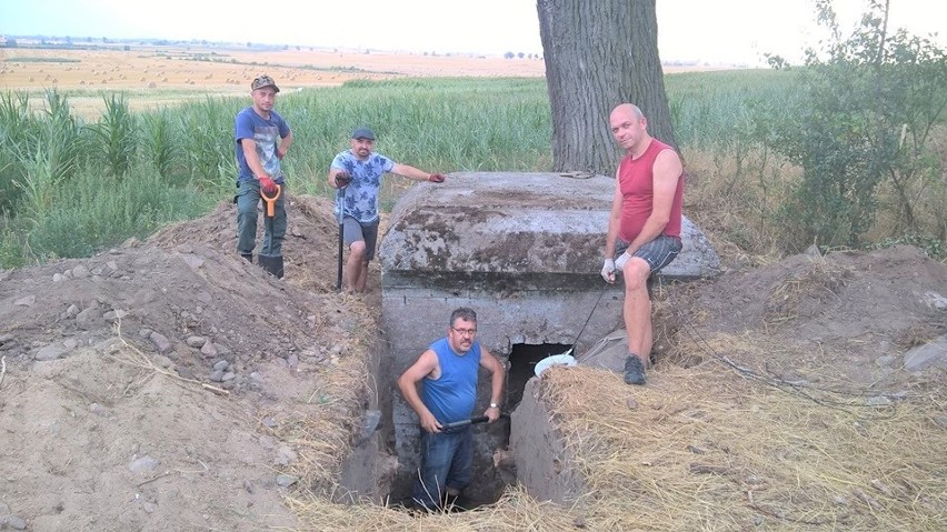 Dostęp do schronów utrudniały dotąd krzaki i chaszcze....