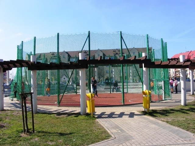 Okrągłe boisko w Polkowicach