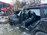Groźny wypadek w Niemczynie na trasie Wągrowiec-Damasławek. Ranna osoba została przewieziona śmigłowcem do szpitala w Poznaniu
