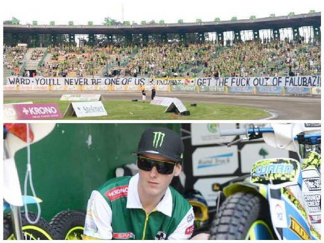 Obraźliwy baner na trybunie K. Darcy Ward na konferencji prasowej stwierdził, że go nie widział...