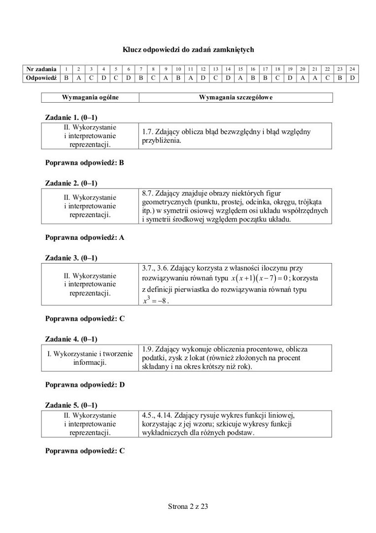 Próbna Matura Chemia 2014 Cke Odpowiedzi