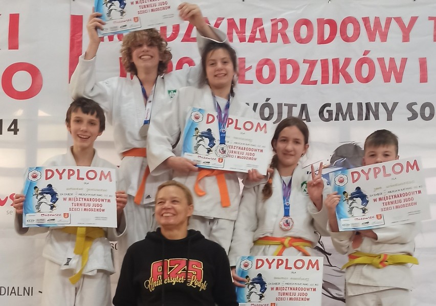 Medale młodych judoków AZS Uniwersytet Łódzki