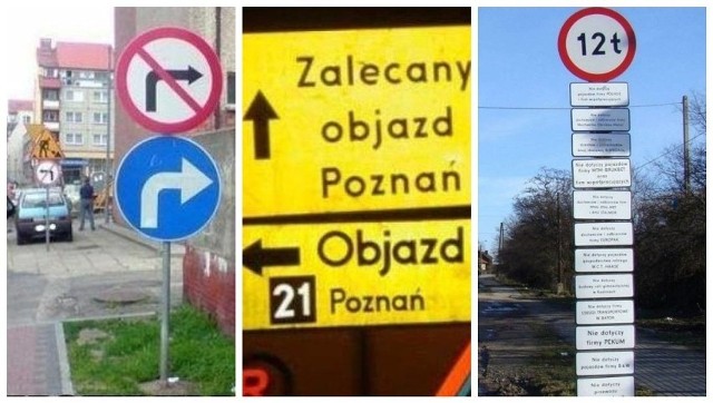 Niezrozumiałe znaki drogowe, drzewa na środku chodników i inne niecodzienne pomysły na drogach to widok, z którym możemy się spotkać w wielu miastach w Polsce.