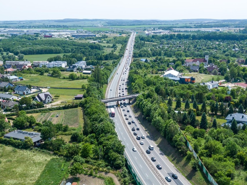 Korki na A1. Zobaczcie zdjęcia z drona