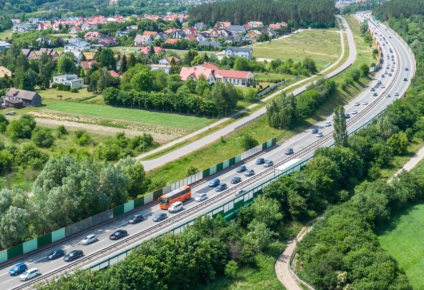 Korki na A1. Zobaczcie zdjęcia z drona