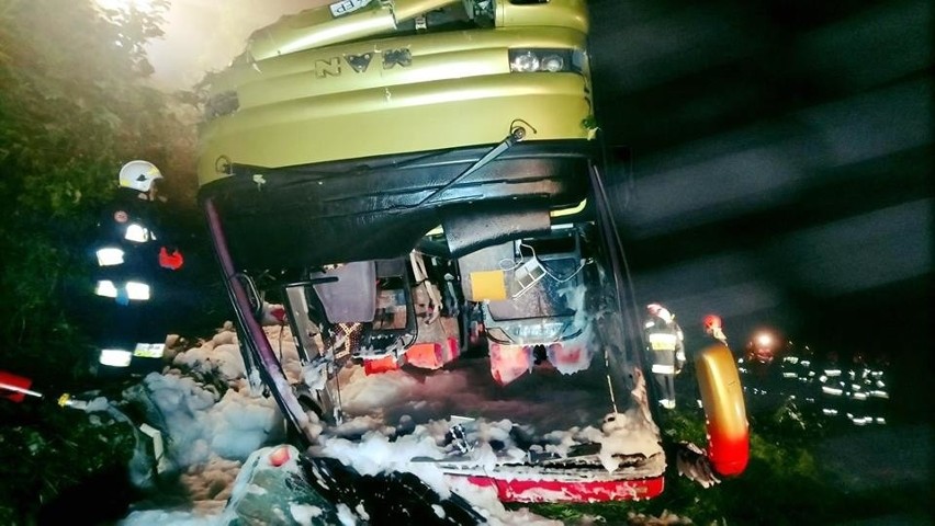 Podkarpacie. Tragiczny wypadek autobusu w Leszczawie Dolnej,...