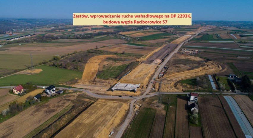 Budowa S7 i węzła Raciborowice powoduje zmiany organizacji...