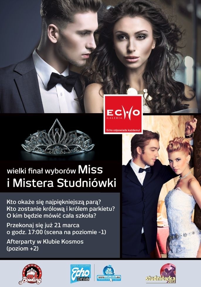 Wielki finał wyborów Miss i Mistera Studniówki 2013! Poznaj finalistów! Zobacz zasady, nagrody, szczegóły gali 