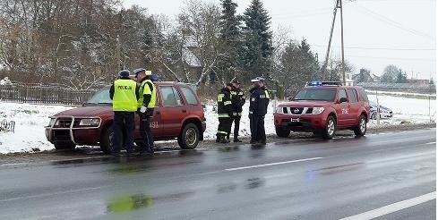 Wypadek w Toporzysku - zginął pieszy