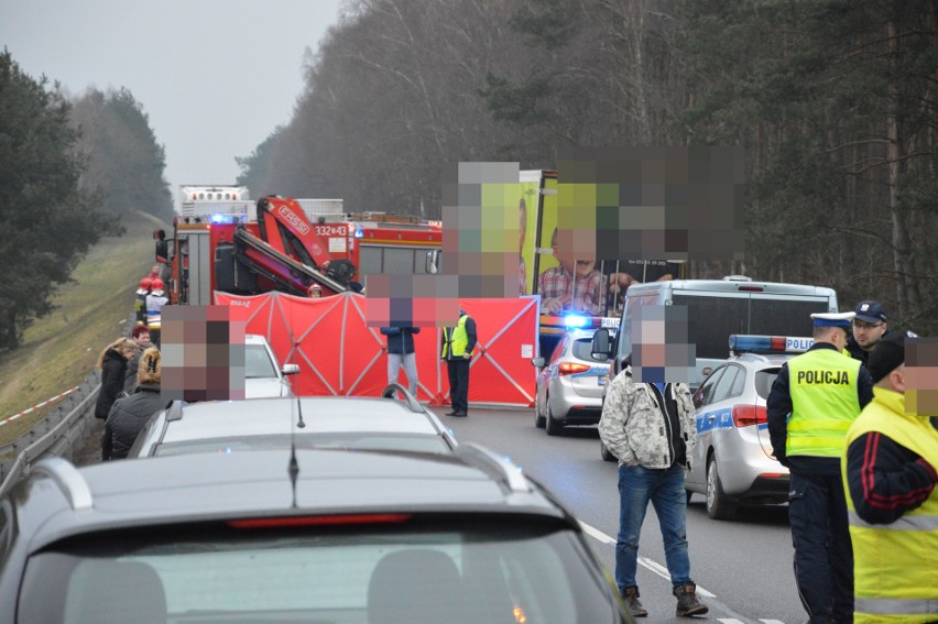 Miejsce tragicznego wypadku w Manowie koło Koszalina.