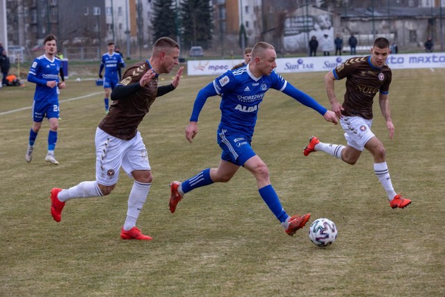 5.03.2022, Kraków: mecz Garbarnia - Ruch Chorzów