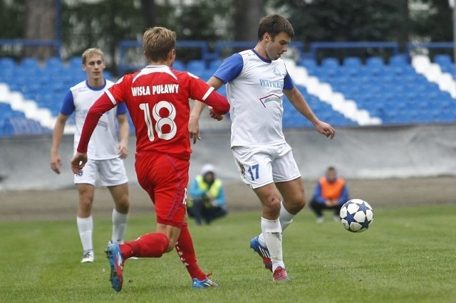 Aleksejs Kolesnikovs w sobotę zadebiutował na stadionie Stali Rzeszów.