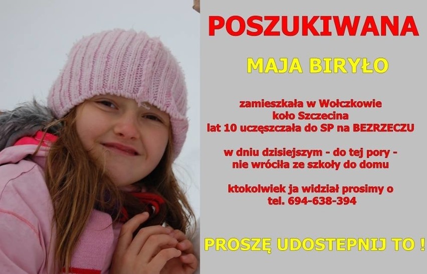 Na Bezrzeczu zaginęła 10-letnia Maja. Trwają poszukiwania