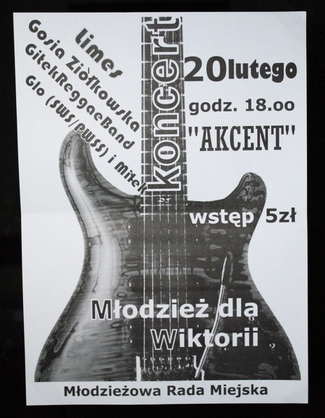 Plakat reklamujący koncert