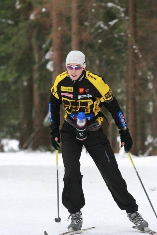 Katarzyna Solus w Zakopanem w ramach treningu biega na nartach.