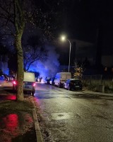 Spłonął samochód we Wrzeszczu. Sprawę wyjaśnią policjanci