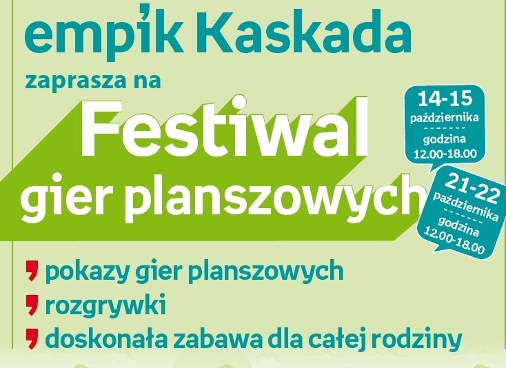 Festiwal Gier Planszowych w Kaskadzie w Szczecinie 