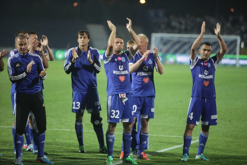 Ruch Chorzów - Legia Warszawa 2:1. Tak cieszą się Niebiescy