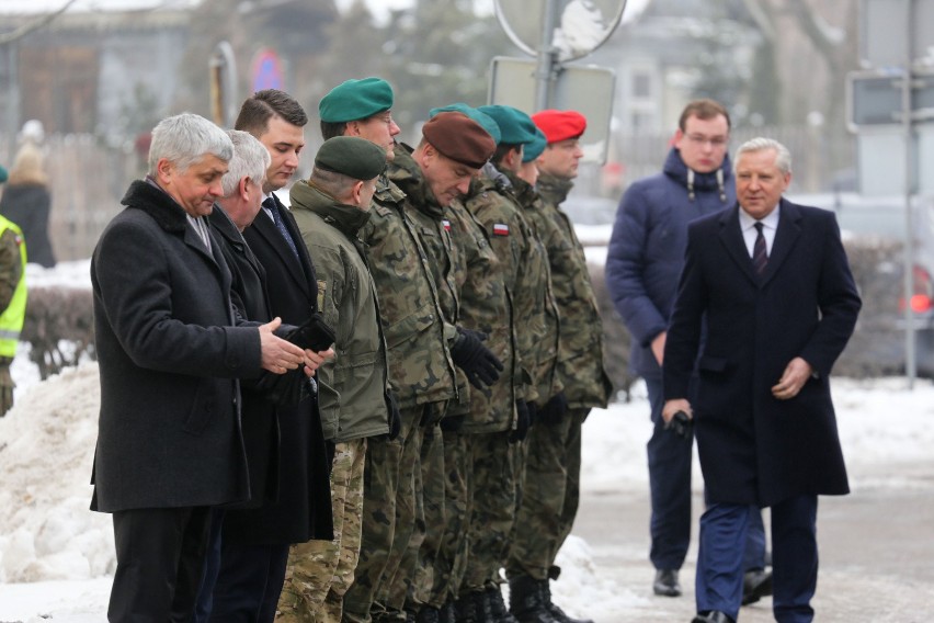 Minister Obrony Narodowej Antoni Macierewicz w Białymstoku