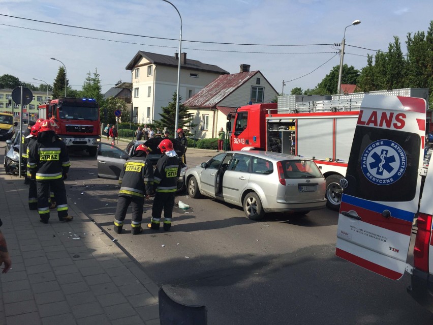 Wypadek na ul. Gajowej w Białymstoku. Trzy osoby zostały...