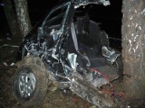 Wypadek na S3. Samochód rozpadł się na dwie części (zdjęcia)