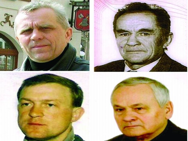 Zaginieni w naszym regionie to m.in. (od lewej strony u góry): Roman Widomski, Jan Lichnerowicz, Władysław Pyszorski i Roman Czerwiński