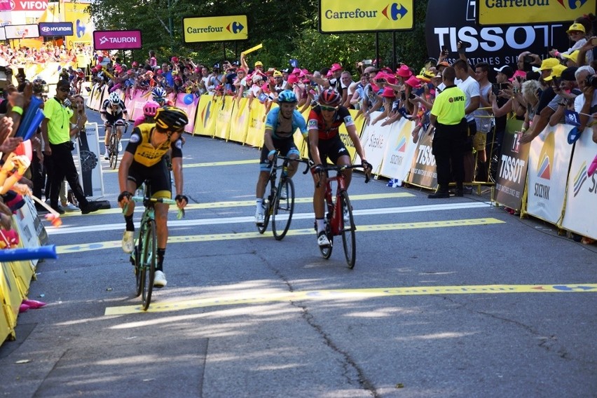 Tour de Pologne 2018: Michał Kwiatkowski wygrał etap z Jaworzna do Szczyrku. Polak nowym liderem Tour de Pologne [ZDJĘCIA]