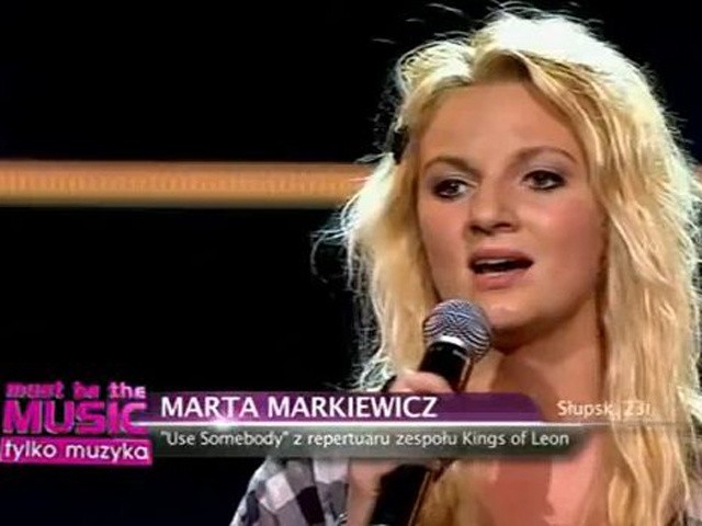 Marta Markiewicz w programie Must Be The Music
