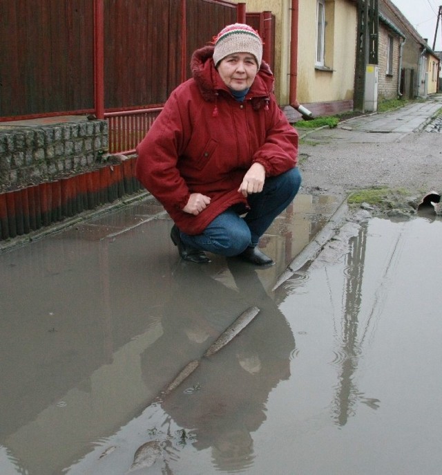 - Po każdym deszczu woda spływa z drogi i zalewa moje gospodarstwo. Należy wybudować burzówkę i wyremontować jezdnię - postuluje Czesława Kozdra z Św. Wojciecha.