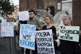 Kraków. Protest przeciwko deportacjom z Polski