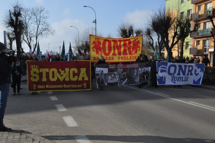 Tak wyglądał I Marsz Żołnierzy Wyklętych w Hajnówce i...