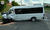Wypadek na al. Witosa w Lublinie. Chevrolet zderzył się z busem (ZDJĘCIA)                   